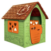 Prima mea casuta de joaca de exterior pentru copii Dohany, plastic, Verde, 106x98x90cm 456VERDE